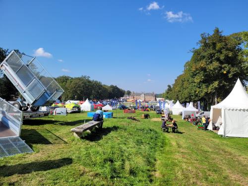 Visite du salon vert au château de Baville !